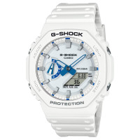 Casio G-SHOCK GA-2100HDS-7AER Λευκό Skeleton με Φωσφορίζον Καντράν & Carbon Core Ανθεκτικότητα